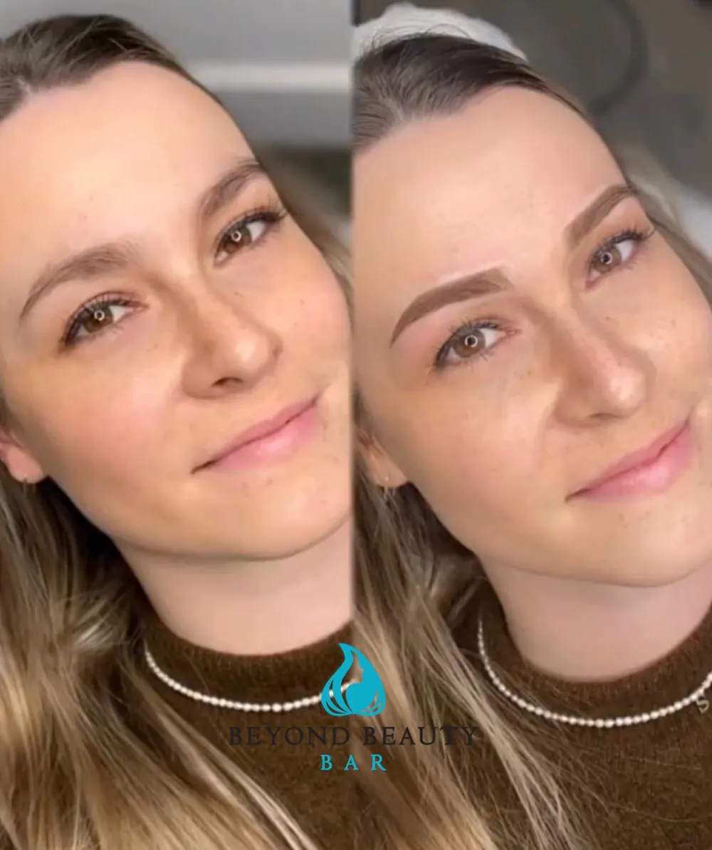 Permanent makeup brows at Beyond Beauty Bar