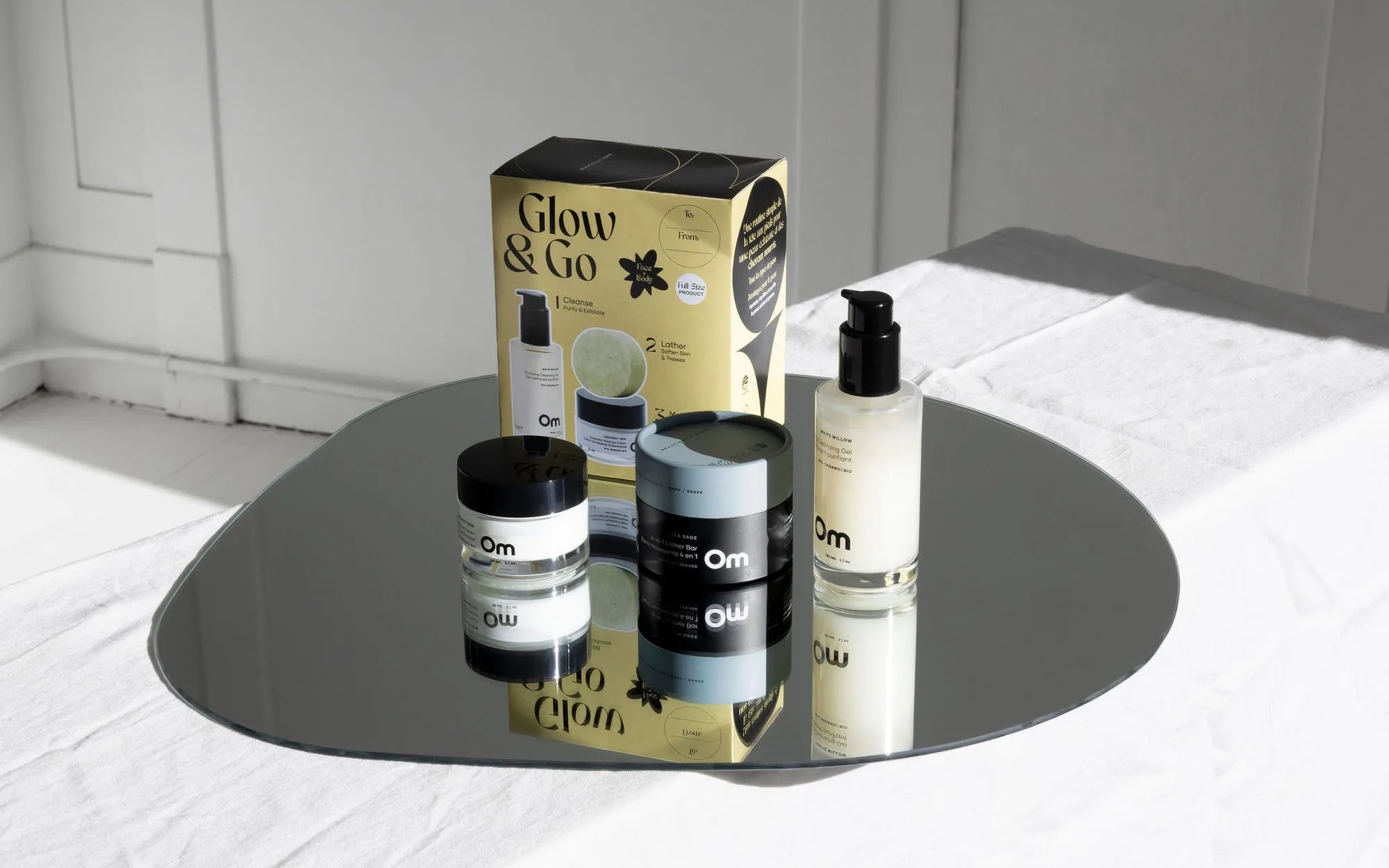 Glow and Go set at Om Organics