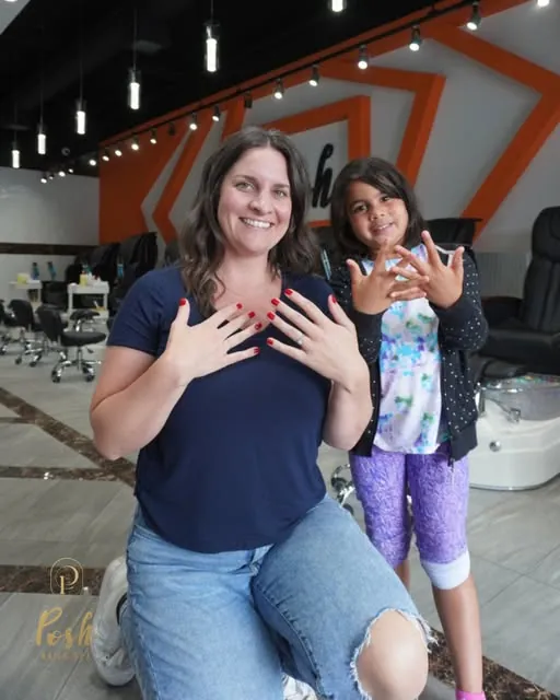 Kids manicure at Posh Nails Spa